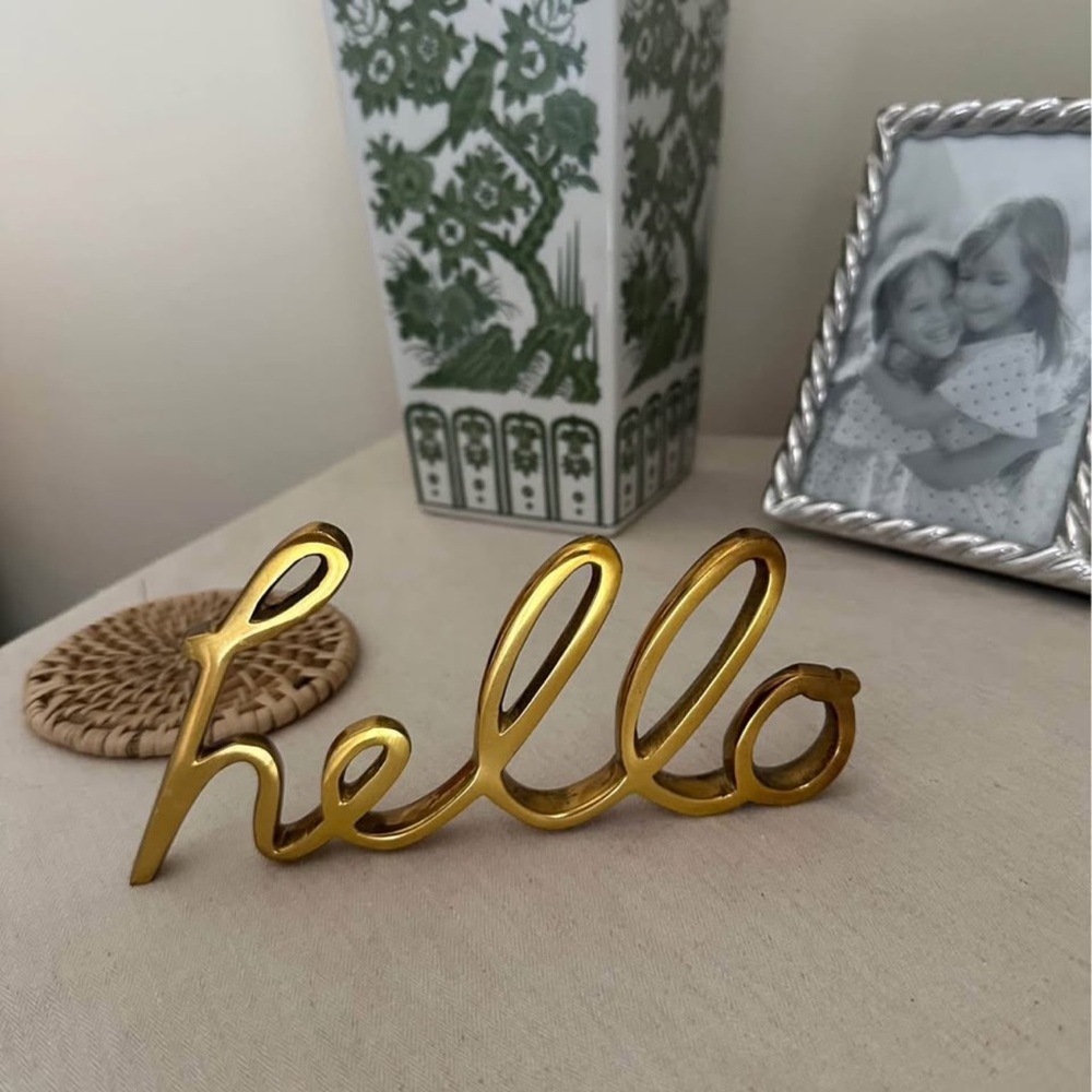 West Elm Decorative 'Hello' Sign